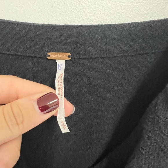 free people black mini wrap dress - Picture 4 of 6